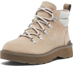 SOREL Hi-Line Hiker Cozy Lace-Up Hiking Boots 9.5M 
OMEGA TAUPE/ MAJOR tan color